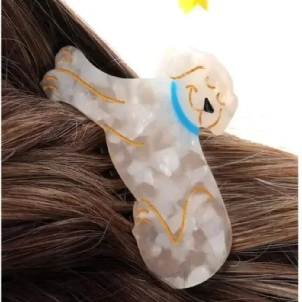 ⭐️❤️FREE Labrador Lab Dog Puppy Girly Trendy Golden Retriever Hip Hair Claw Clip